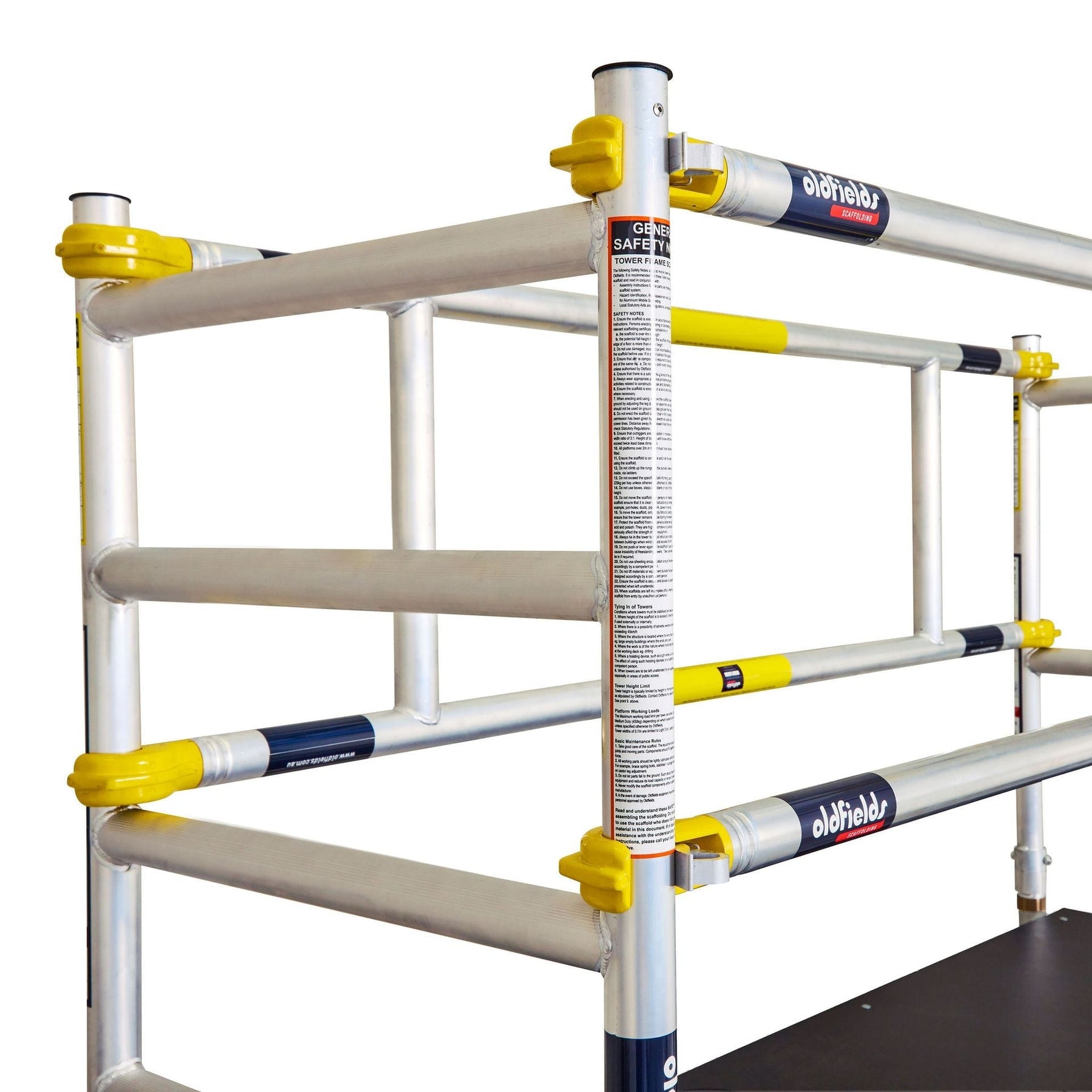 Mobile scaffold regulations if the platform height is under 5 meters
