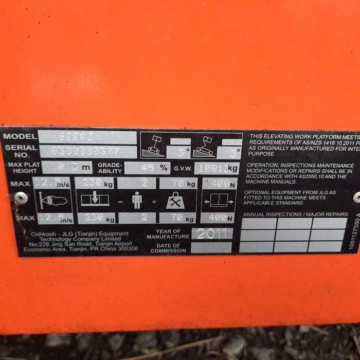 JLG 600 AJ - 20m Knuckle Boom