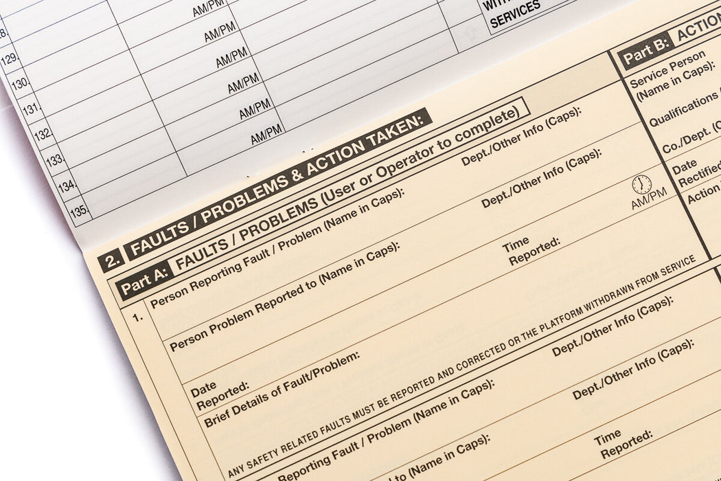 EWP Log Books - pack of 10
