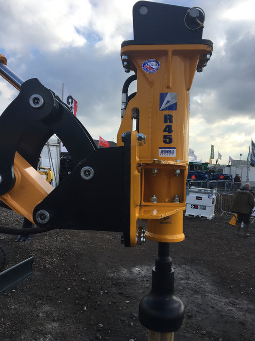Arrowhead R55 Post rammer and Rock breaker for 2.5ton to 4ton machines