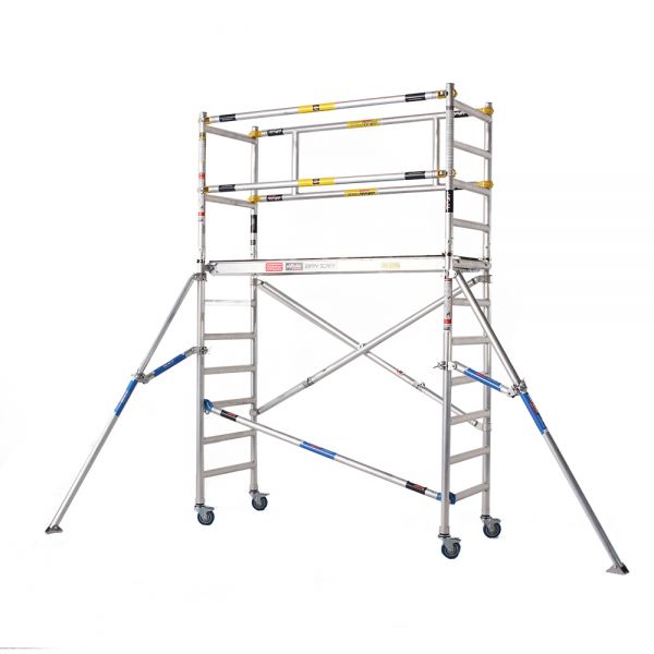 Zippy Folding scaffold with extra guardrail extension 3.9m Working Height