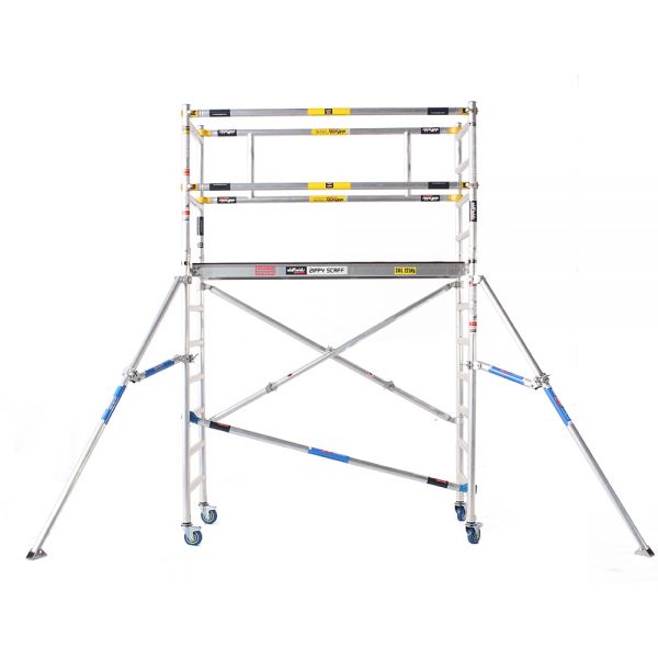Zippy Folding scaffold with extra guardrail extension 3.9m Working Height